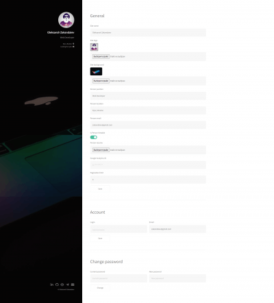 WebResume CMS