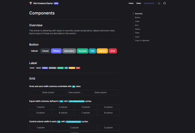 Vite FrontEnd Starter
